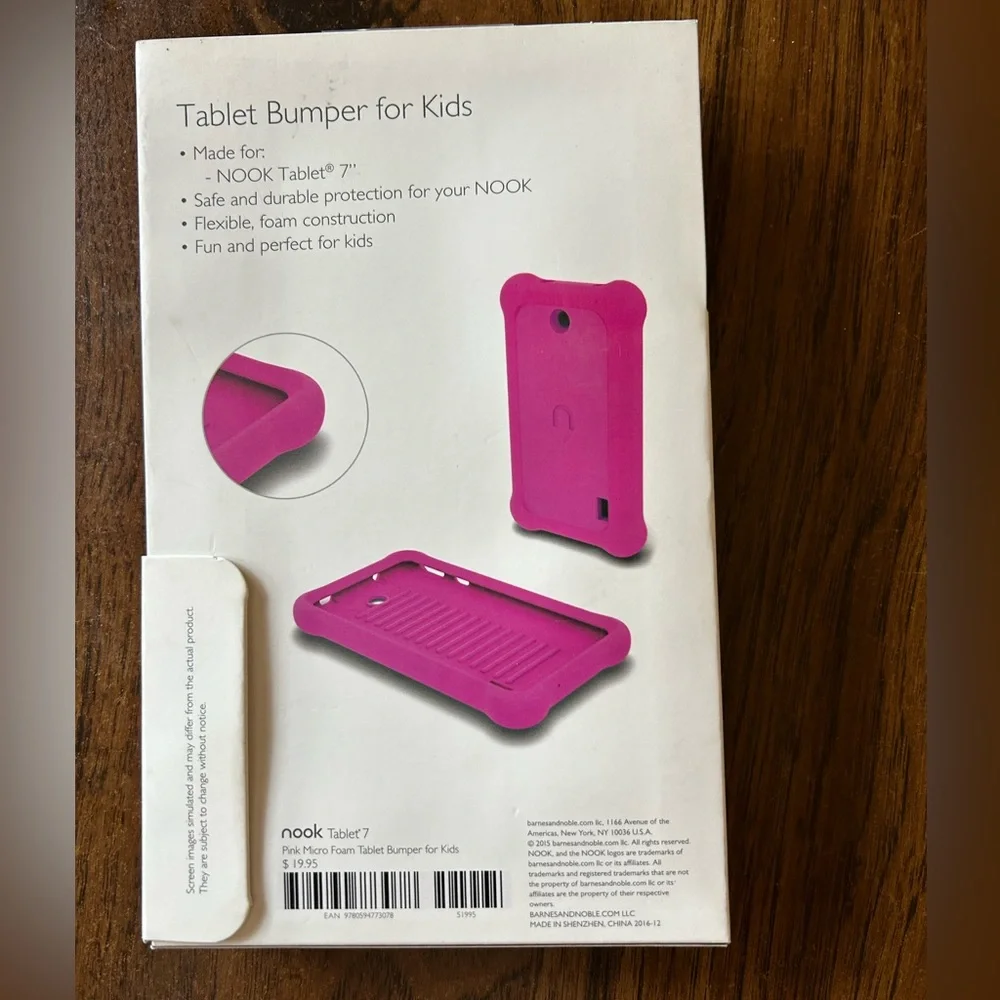 WhatPetShouldIGet? Tablet Bumper for kids. Made for NOOK Yablet 7”.